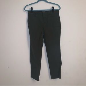 Banana Republic Army Green Cropped Work Pants